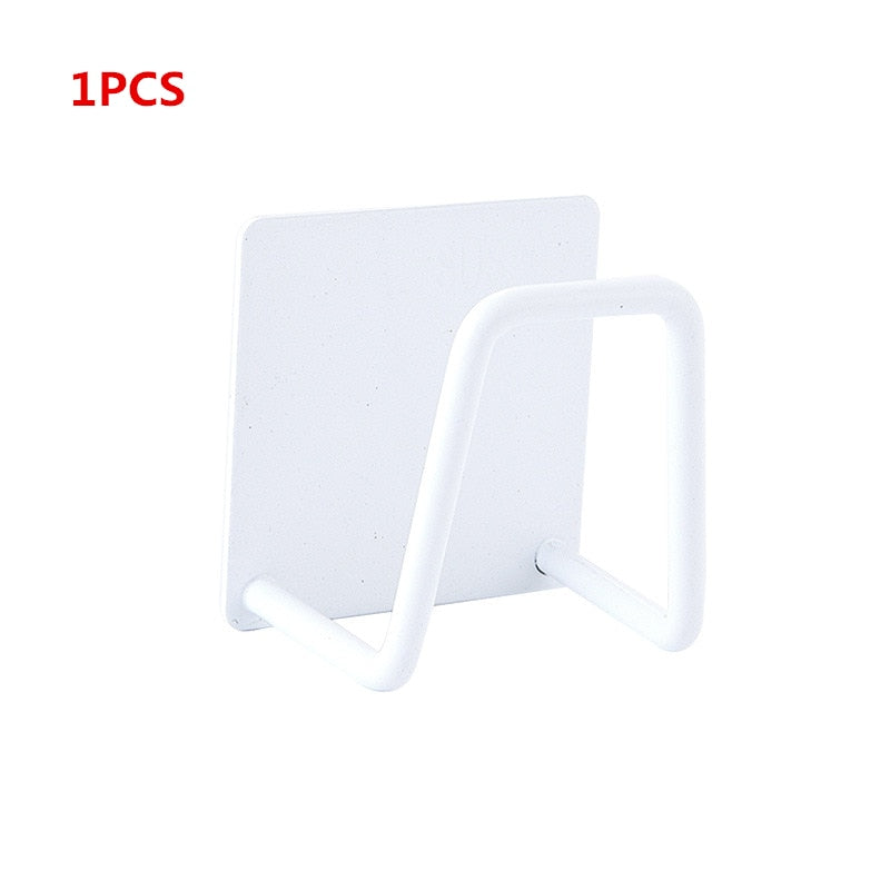 Stainless Steel Kitchen Sink Sponge Holder For Kitchen Bathroom Sink Tidy Shelf Hook Multipurpose Hanging Storage Essential Kitchen Gadgets