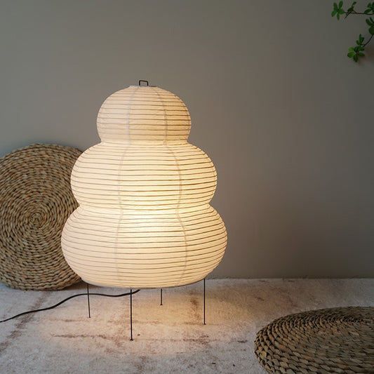 Minimalist Japanese Wabi-Sabi Tripod Floor Lamp Desk Lamp For Loft Living Room Home Bedroom Study Zen Home Decor