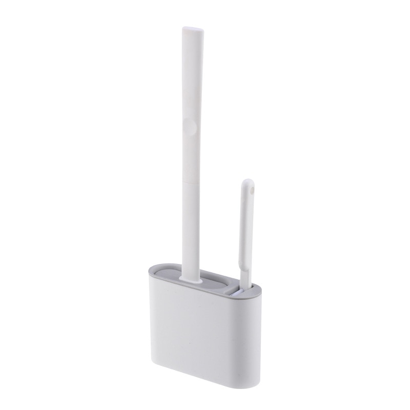 NextGen Silicon Loo Brush Toilet Cleaner With Slim Profile Wall Mounted Holder Essential Bathroom Accessories Eco-Friendly TPT Silicon 3 Colors