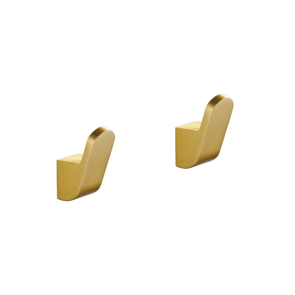 Modern Minimalist Matte Black Aluminum Clothes Hooks Wall Mounted Robe Hangers For Entrance Hall Bedroom Bathroom Coat Hooks