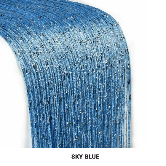 Shiny String Tassels Curtain Decorative Partition For Walls Room Dividers Doorways Privacy String Curtain For Living Room Bedroom Stylish Home Decor