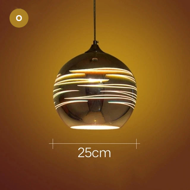 Starry Night Pendant Lights Colorful Creative Glass Lampshade Hanging Lights With Creative Color Effect Modern Home Lighting Solution For Home Restaurant Lounge Decor