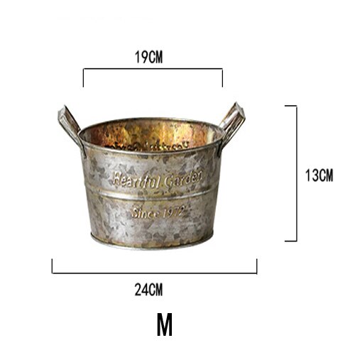 Vintage Retro Metal Vase Fruit Storage Basket With Handles For Flowers Fruit Herbs Antique Farmhouse Rustic Storage Trays