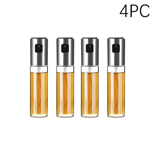 Kitchen Cooking Oil Spray Dispenser For Cooking Oil Vinegar Olive Oil Cooking Sprayer For Kitchen BBQ Stainless Steel & Glass