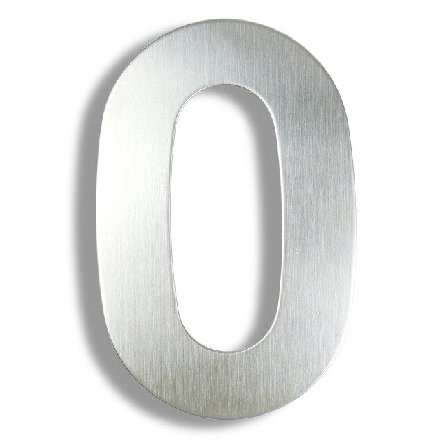 Stainless Steel Executive House Numbers Big 15cm Silver Numbers For Front Door Modern Stylish Home Exterior Signage 6 Inch Digits #0-9 Door Numbers