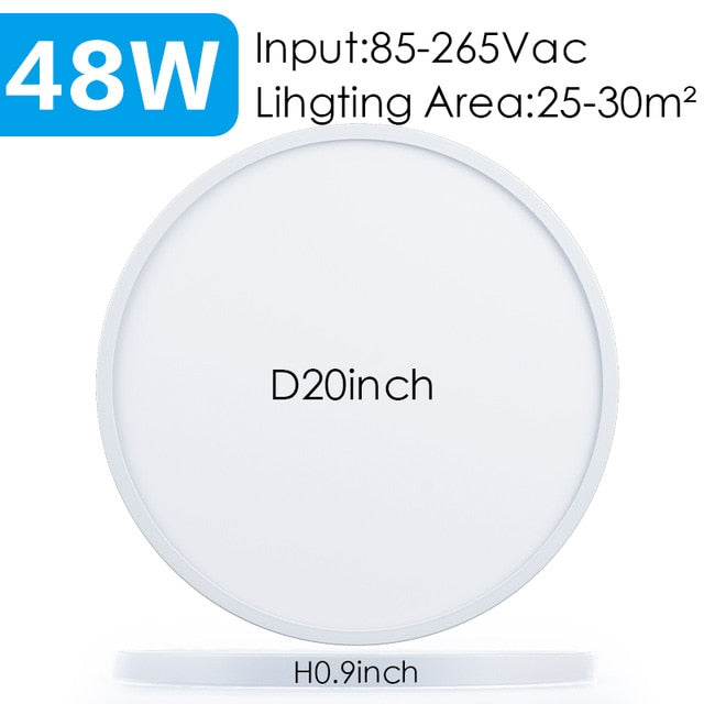 Ultra Thin Round LED Ceiling Light Black White Concept Minimalist Design Flat Circular Light For Home Kitchen Office Study Foyer Modern Interior Lighting Solution