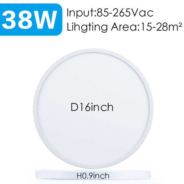 Ultra Thin Round LED Ceiling Light Black White Concept Minimalist Design Flat Circular Light For Home Kitchen Office Study Foyer Modern Interior Lighting Solution