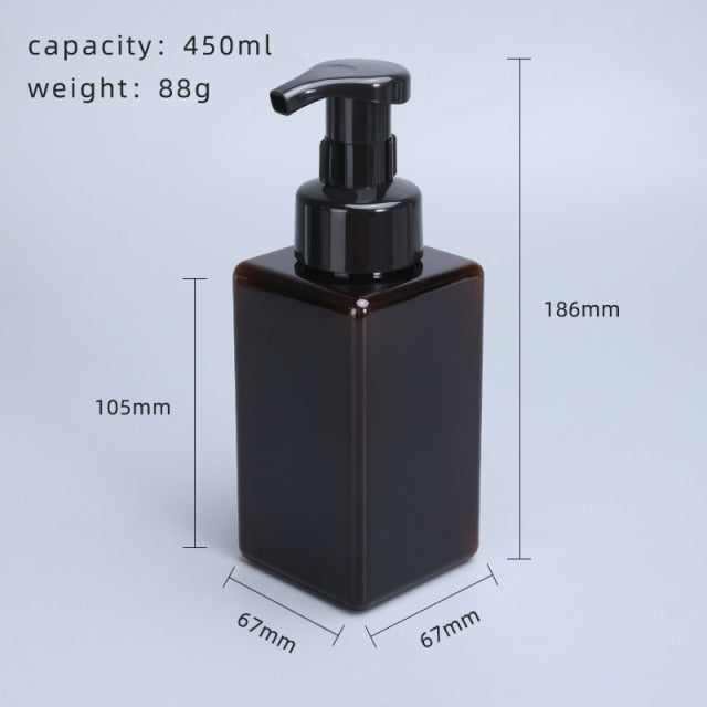 Blank Liquid Soap Dispensers Simple Modern Design Reusable Containers Foam Pump Bottles For Soap Hand Lotion Beauty Hair Cosmetics Essential Bathroom Accessories