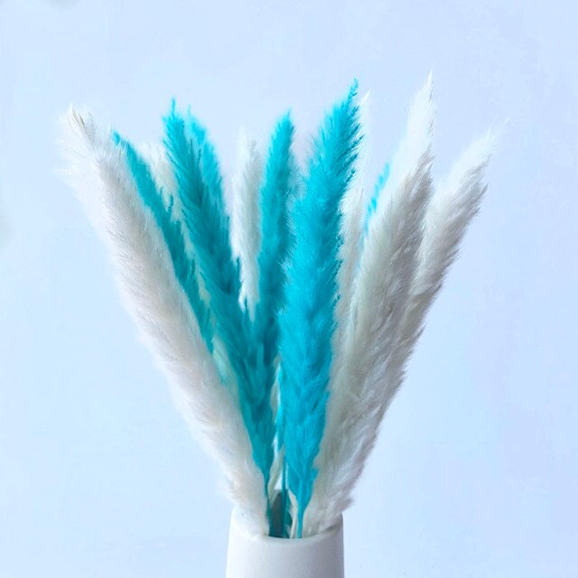 White Pampas Grass Bouquet Home Decor Real Dried Plants Natural Floral Bouquet For Living Room Dining Room Bedroom Celebration Event Decoration Assorted Colors