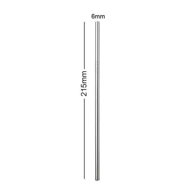 Reusable Metal Drinking Straws Stainless Steel Eco Friendly Long Straws For Everyday Use Drinks Cocktail Bar Accessories