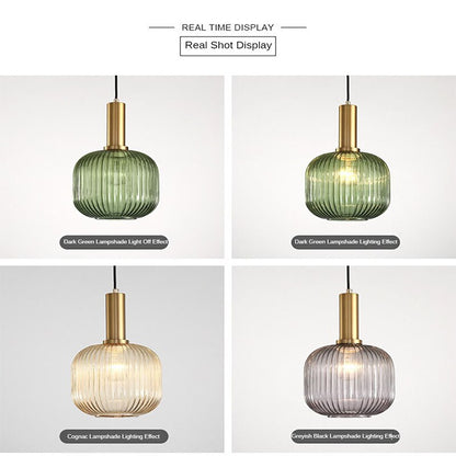 Modern Retro Stained Glass Pendant Lights Colorful Stylish Hanging Light Fittings For Kitchen Living Room Diner Contemporary Interior Lighting
