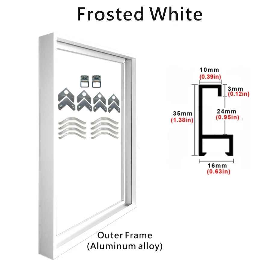 Aluminum Picture Frames For Canvas Prints 50x70 40x50 30x40cm Metal Outer Frames 8 Colors Black Golden Silver Purple Gold Frames For Canvas Prints