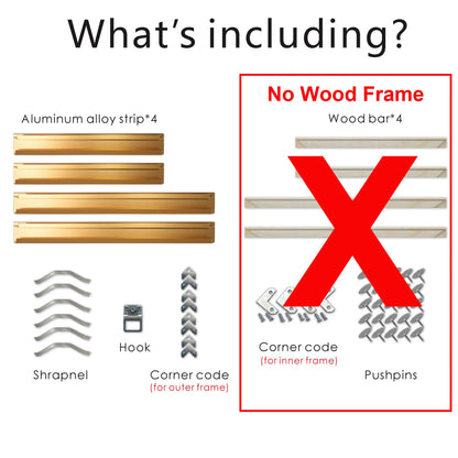 Aluminum Picture Frames For Canvas Prints 50x70 40x50 30x40cm Metal Outer Frames 8 Colors Black Golden Silver Purple Gold Frames For Canvas Prints