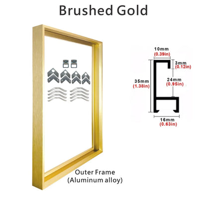Aluminum Picture Frames For Canvas Prints 50x70 40x50 30x40cm Metal Outer Frames 8 Colors Black Golden Silver Purple Gold Frames For Canvas Prints