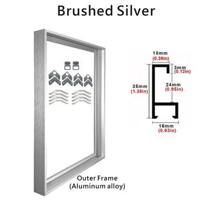 Aluminum Picture Frames For Canvas Prints 50x70 40x50 30x40cm Metal Outer Frames 8 Colors Black Golden Silver Purple Gold Frames For Canvas Prints