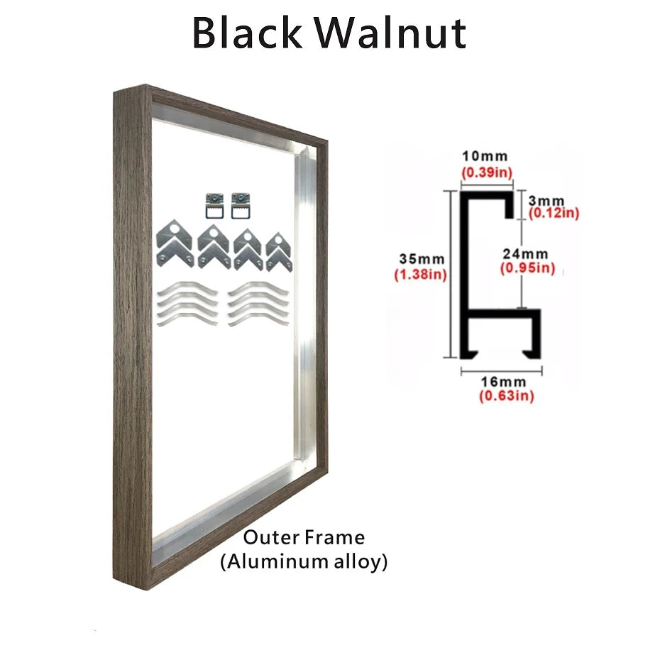 Aluminum Picture Frames For Canvas Prints 50x70 40x50 30x40cm Metal Outer Frames 8 Colors Black Golden Silver Purple Gold Frames For Canvas Prints