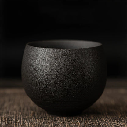 Ancient-Style Ceramic Teacup – Japanese-Inspired Single Bowl Stoneware Teacup for Daily Tea Rituals & Mindful Moments