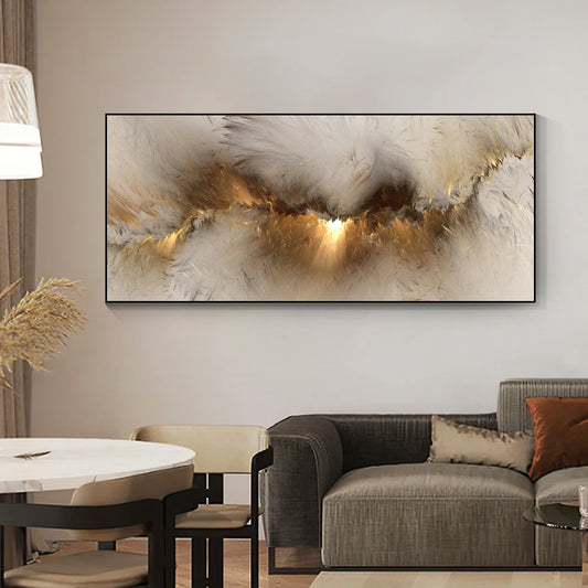 Big Sizes Abstract Alien Cloud Wall Art – Modern Canvas Poster Wall Art Fine Art Canvas Print for Living Room, Bedroom Art Decor
