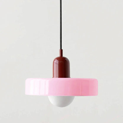 Colorful Designer Glass Pendant Lamps – Contemporary LED Ceiling Hanging Light Fixtures for Living Room, Dining Room, Bedroom & Kitchen Interiors