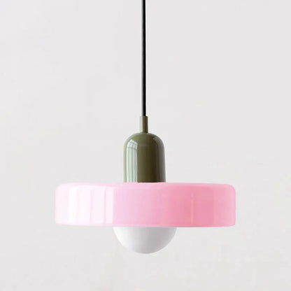 Colorful Designer Glass Pendant Lamps – Contemporary LED Ceiling Hanging Light Fixtures for Living Room, Dining Room, Bedroom & Kitchen Interiors