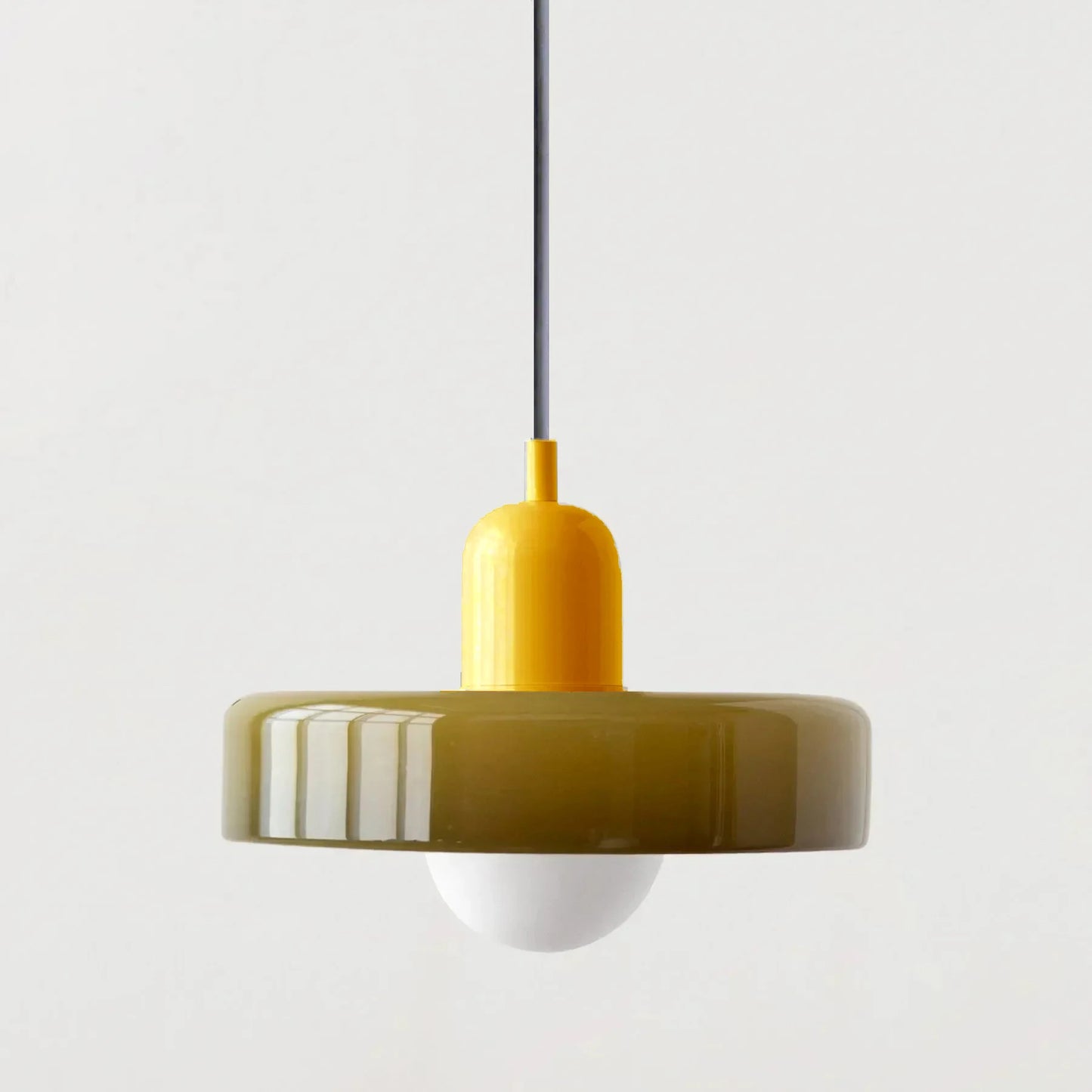 Colorful Designer Glass Pendant Lamps – Contemporary LED Ceiling Hanging Light Fixtures for Living Room, Dining Room, Bedroom & Kitchen Interiors