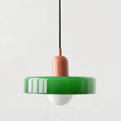 Colorful Designer Glass Pendant Lamps – Contemporary LED Ceiling Hanging Light Fixtures for Living Room, Dining Room, Bedroom & Kitchen Interiors