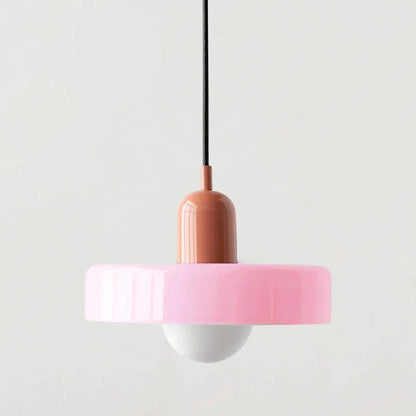 Colorful Designer Glass Pendant Lamps – Contemporary LED Ceiling Hanging Light Fixtures for Living Room, Dining Room, Bedroom & Kitchen Interiors