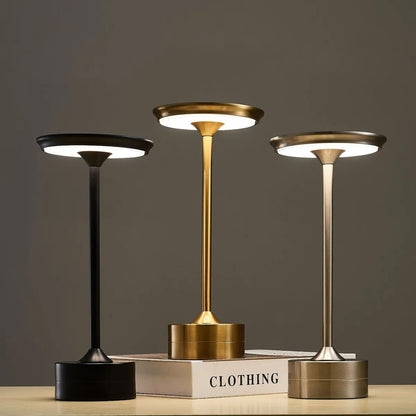 Cordless Portable Rechargeable LED Table Lamp Touch Sensor Night Light Reading Lamp For Living Room Coffee Table Cafe Restaurant Table Light