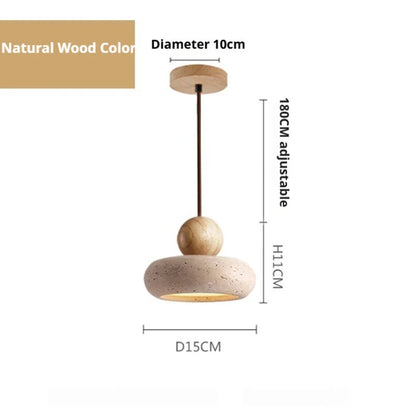 Curvy Rounded Travertine Stone LED Pendant Lights Designer Lighting For Living Room Restaurant Bedroom Modern Hanging Lamp Chandelier