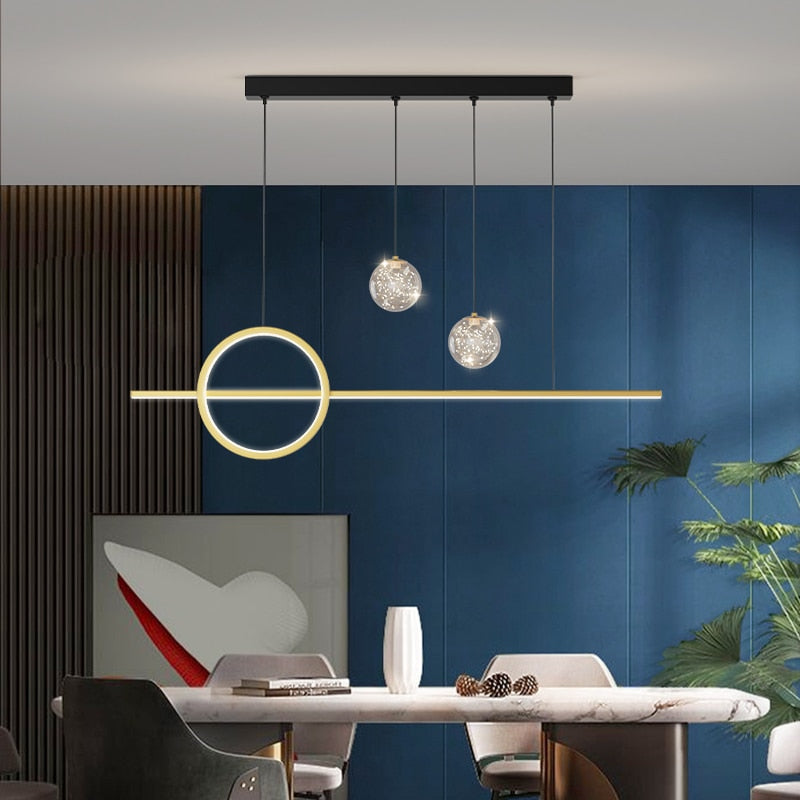 Contemporary Nordic LED Pendant Lighting Chandelier For Dining Room Table Kitchen Island Living Room Lighting For Modern Apartment