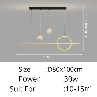 Contemporary Nordic LED Pendant Lighting Chandelier For Dining Room Table Kitchen Island Living Room Lighting For Modern Apartment