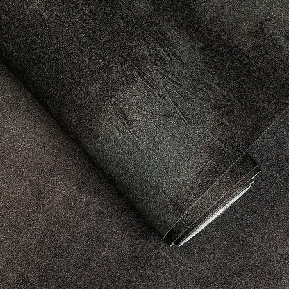 Black Urban Concrete Wall Printed Vinyl Wallpaper Industrial Textured Concrete Effect PVC Wall Covering Wall Paper For Home Office Kitchen Bar Restaurant