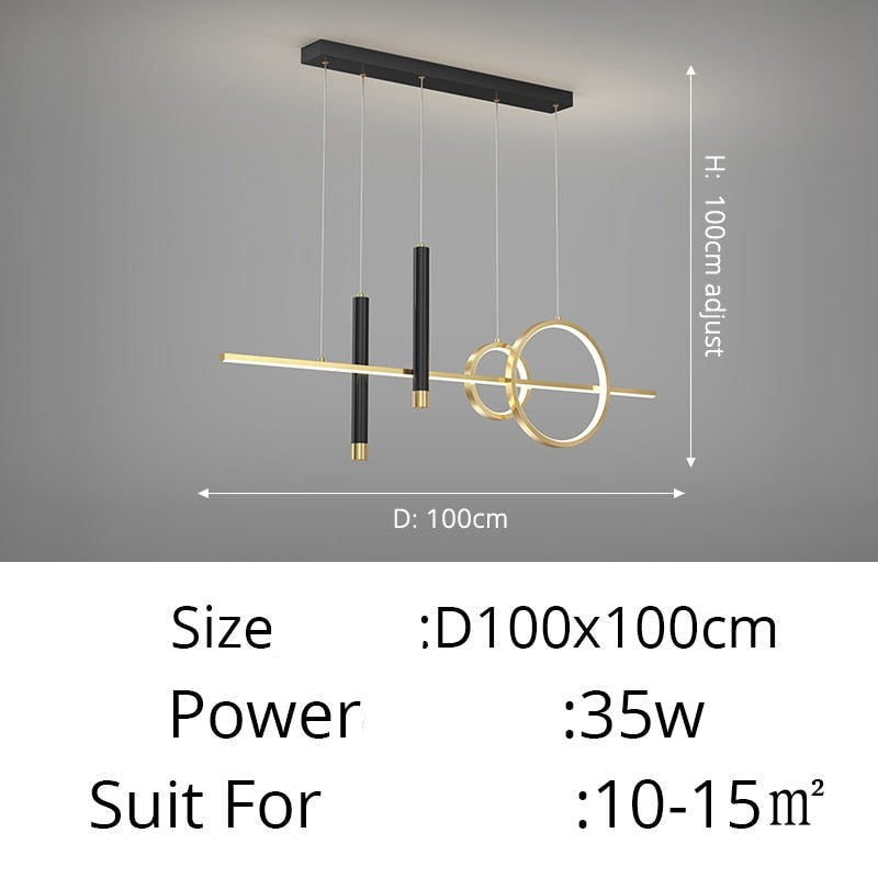 Contemporary Nordic LED Pendant Lighting Chandelier For Dining Room Table Kitchen Island Living Room Lighting For Modern Apartment