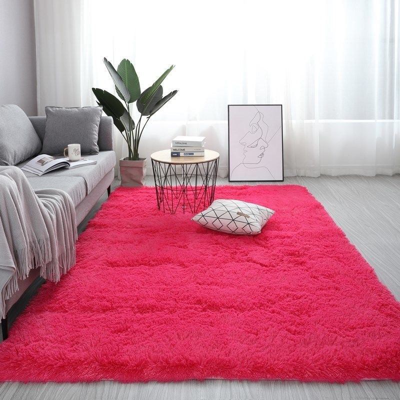 Thick Soft Plush Pile Area Rug For Living Room Deep & Fluffy Non-Slip Mat White Carpet For Modern Home Decor - Multiple Colors & Sizes