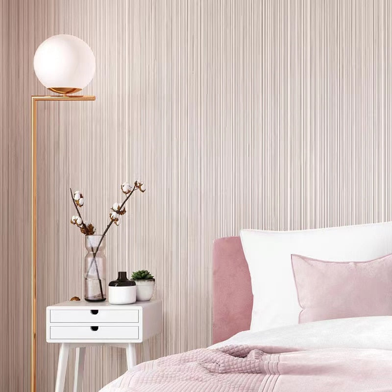 Luxury Lines Black Gray Wallpaper Gradient Stripe Wallpaper Solid Colors Modern Wall Covering For Contemporary Interiors