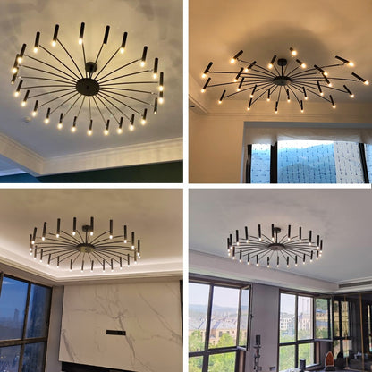 Contemporary Interior Lighting LED Chandelier Modern Ceiling Light Fixture For Luxury Loft Apartment Living Room Architectural Lighting Design