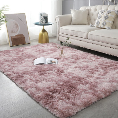 Thick Soft Plush Pile Area Rug For Living Room Deep & Fluffy Non-Slip Mat White Carpet For Modern Home Decor - Multiple Colors & Sizes