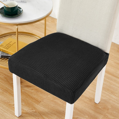 Solid Color Universal Seat Colors Slip On Elasticated Jacquard Print Chair Protectors For Living Room Parties Functions etc