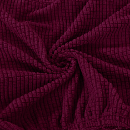 Solid Color Universal Seat Colors Slip On Elasticated Jacquard Print Chair Protectors For Living Room Parties Functions etc