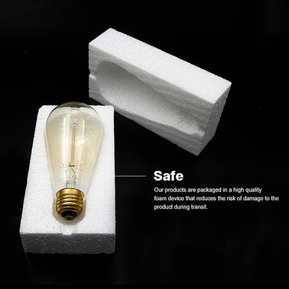 Vintage Style Dimmable Incandescent Filament Edison Light Bulb 40W 220V With E27 Base for Retro Lamp Fittings and Chandeliers
