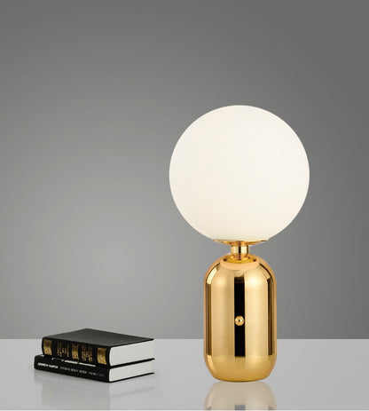 Modern Designer Glass Sphere Nordic Table Lamp Bedside Table Light Desktop Lamp For Living Room Coffee Table Home Office Workspace