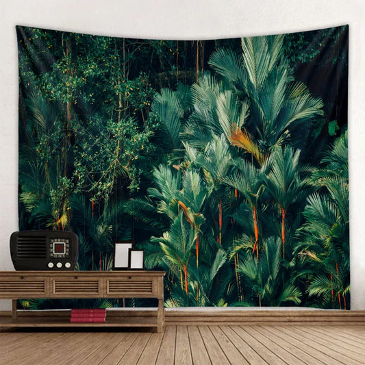 Lush Forest Hanging Tapestry Wall Decoration Exotic Fantasy Landscape Creative Wall Art Decoration For Living Room Bedroom Artistic Home Decor