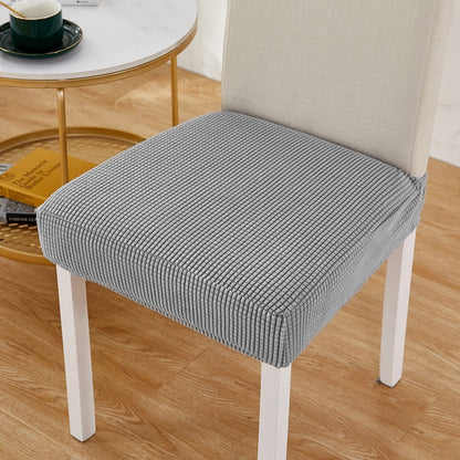 Solid Color Universal Seat Colors Slip On Elasticated Jacquard Print Chair Protectors For Living Room Parties Functions etc