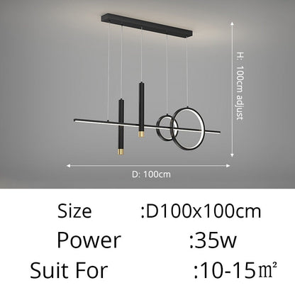 Contemporary Nordic LED Pendant Lighting Chandelier For Dining Room Table Kitchen Island Living Room Lighting For Modern Apartment