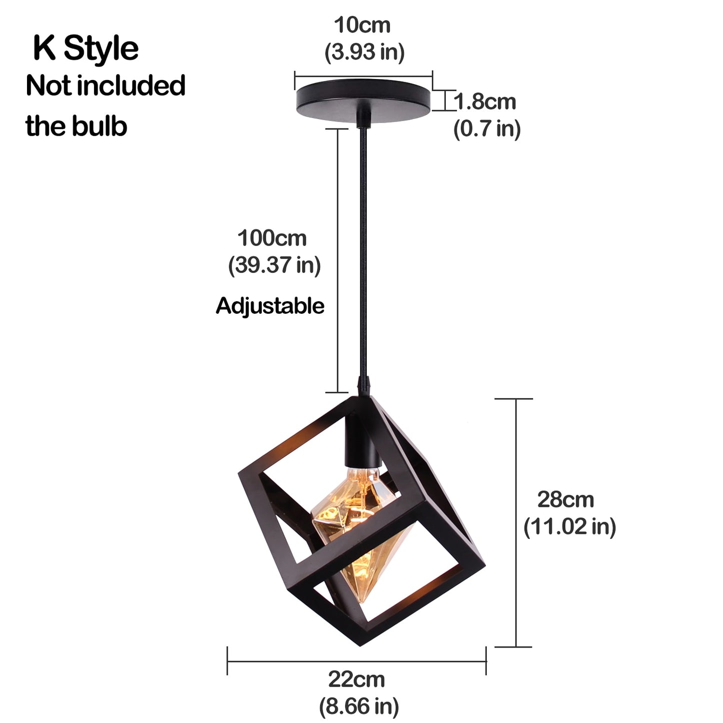 Modern Nordic Geometric Iron Cage LED Ceiling Light Pendants Lamps Classic Retro Industrial Lighting For Living Room Dining Room Trendy Pendant Lighting