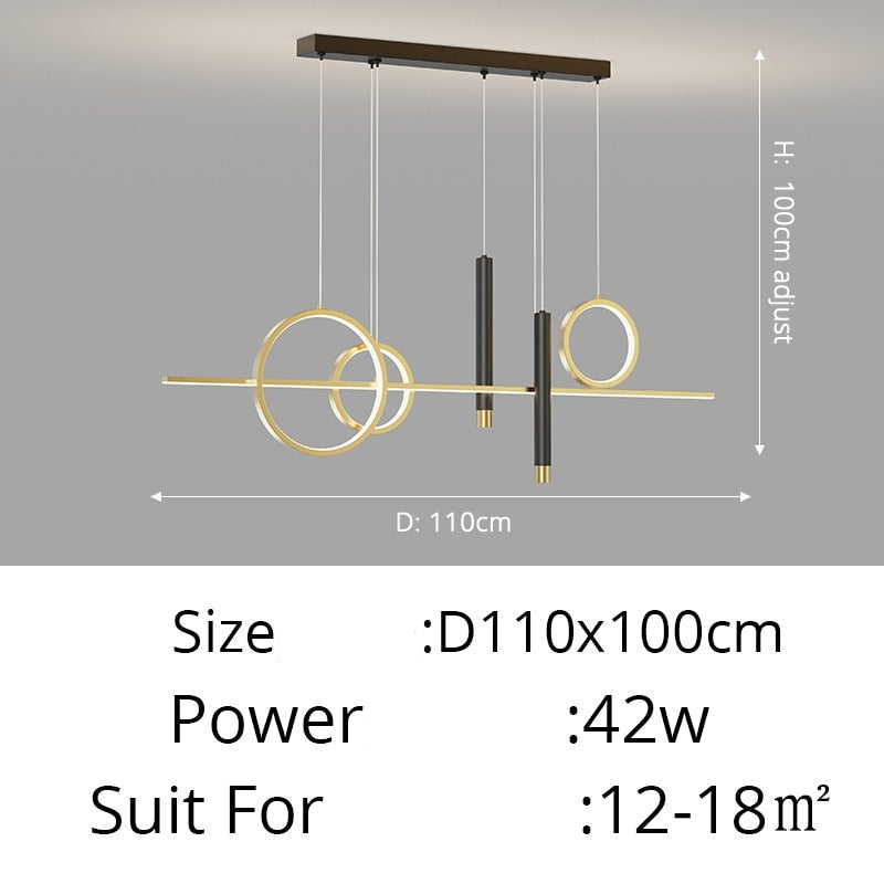 Contemporary Nordic LED Pendant Lighting Chandelier For Dining Room Table Kitchen Island Living Room Lighting For Modern Apartment
