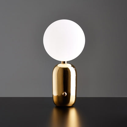Modern Designer Glass Sphere Nordic Table Lamp Bedside Table Light Desktop Lamp For Living Room Coffee Table Home Office Workspace