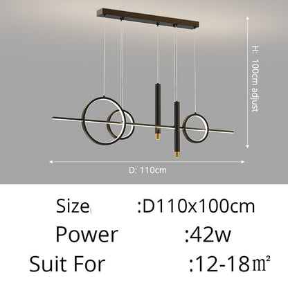 Contemporary Nordic LED Pendant Lighting Chandelier For Dining Room Table Kitchen Island Living Room Lighting For Modern Apartment
