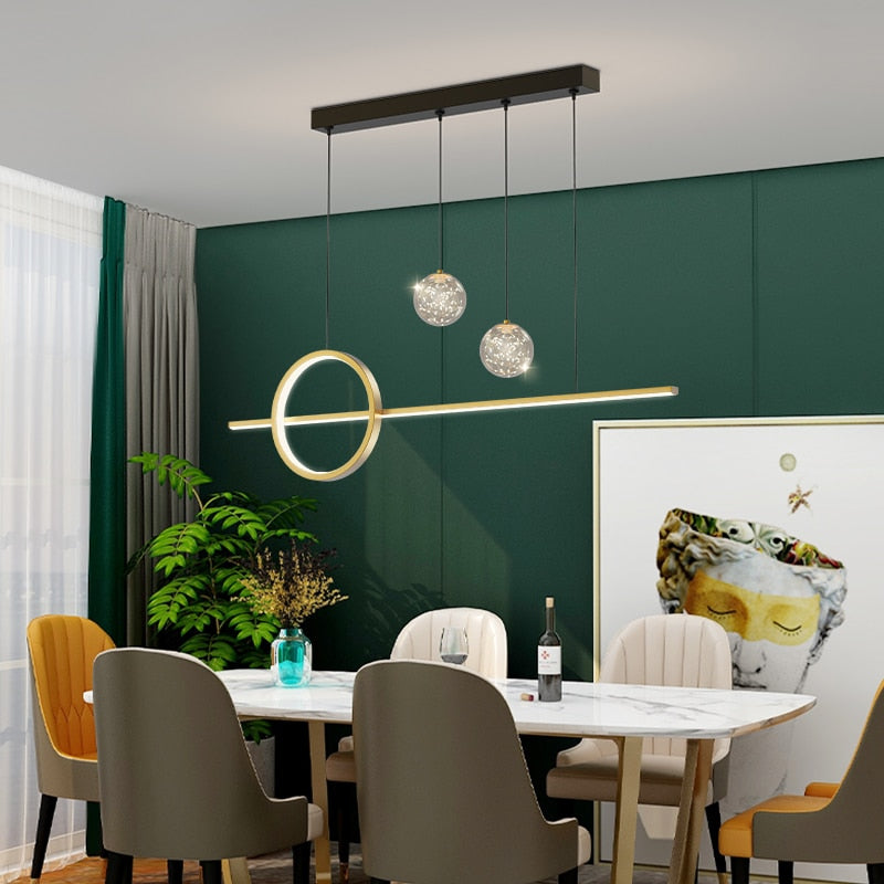 Contemporary Nordic LED Pendant Lighting Chandelier For Dining Room Table Kitchen Island Living Room Lighting For Modern Apartment
