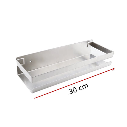 Modern Stainless Steel Bathroom Shelf For Soap Shampoo Cosmetics Shower Shelf Bathroom Storage Rack 4 Sizes In Matt Black Or Brushed Silver